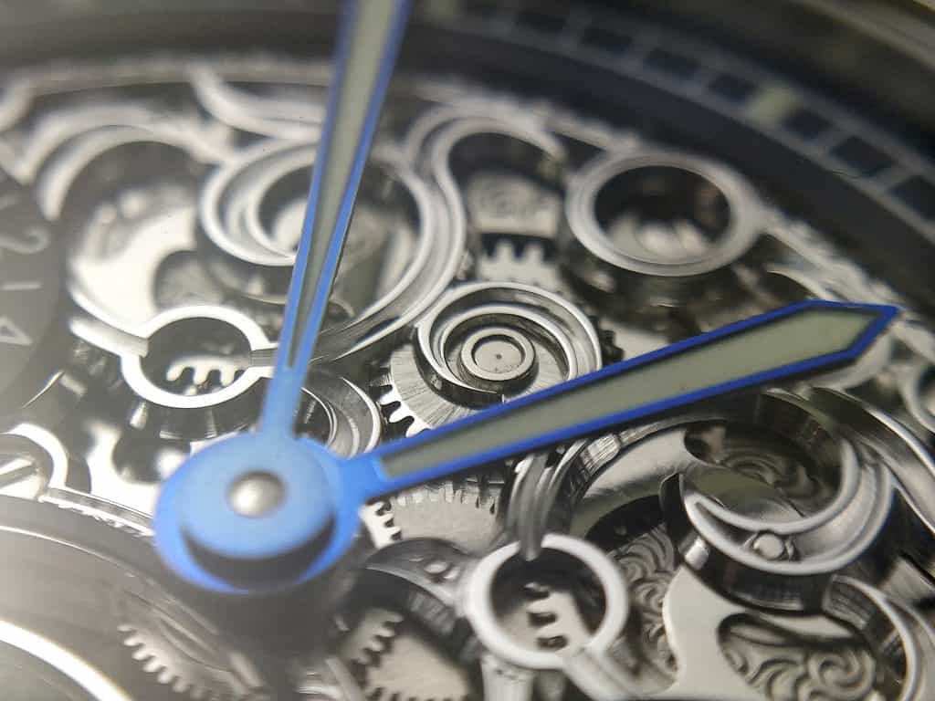 Close up of the Era Prometheus decorated dial