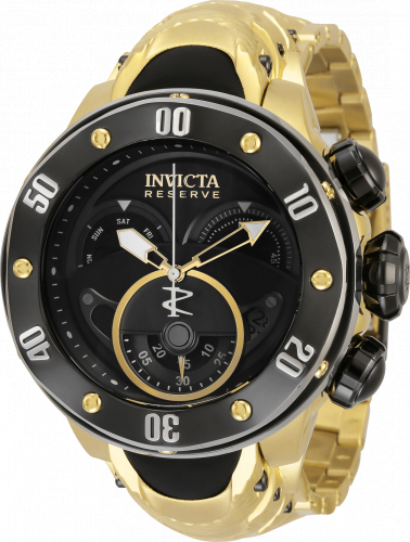 Gold invicta watch product photo