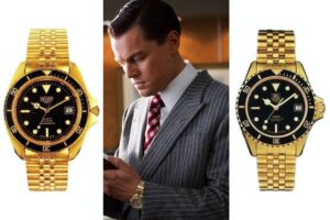 Wall Street DiCaprio gold watch